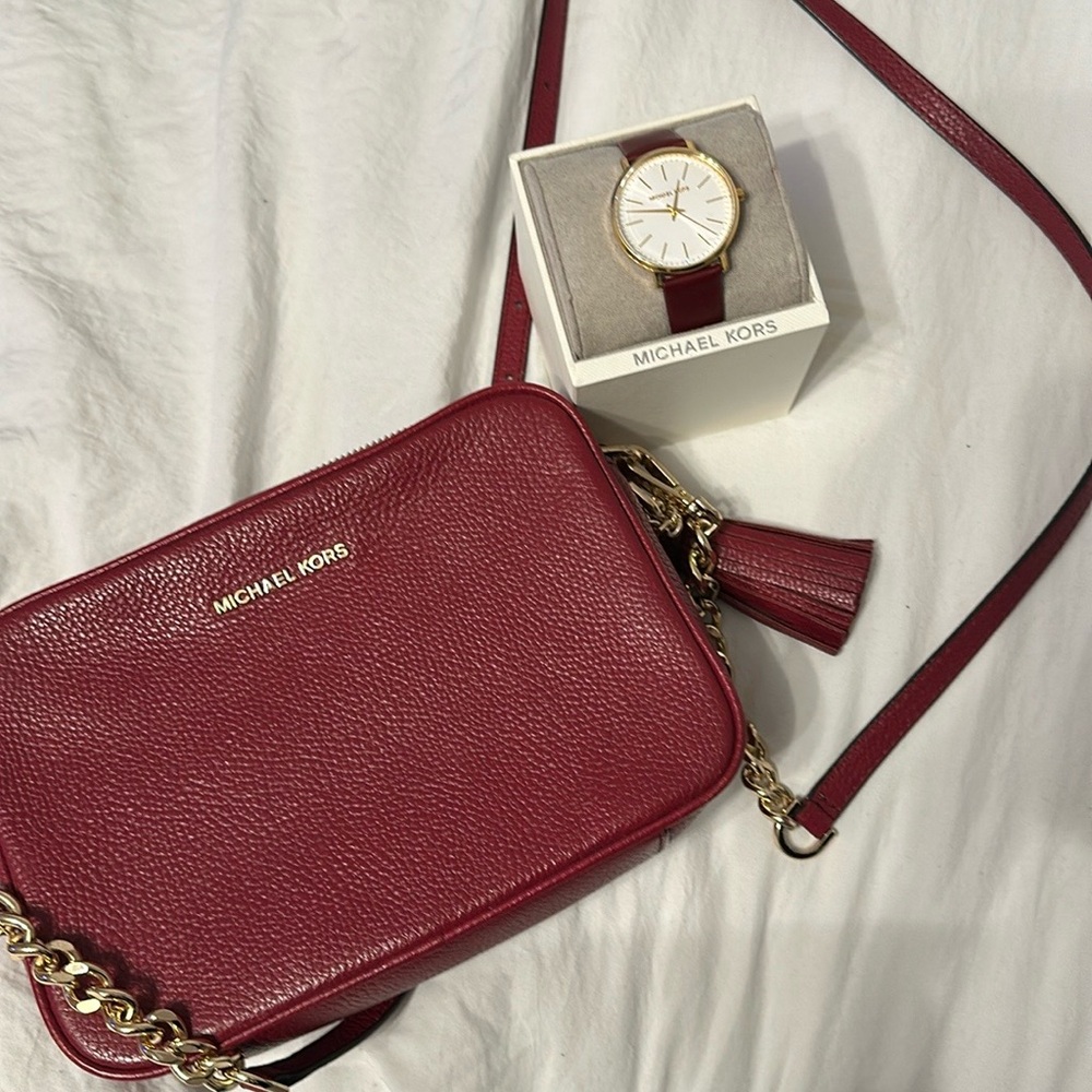 Bundled MK Bag and Watch